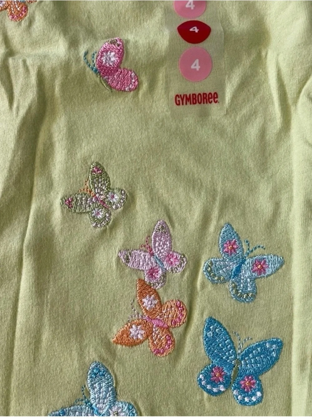 NWT Gymboree 2006 Butterfly Ruffle layer Sleeve Tee Bike Short Sunglasses Sock
